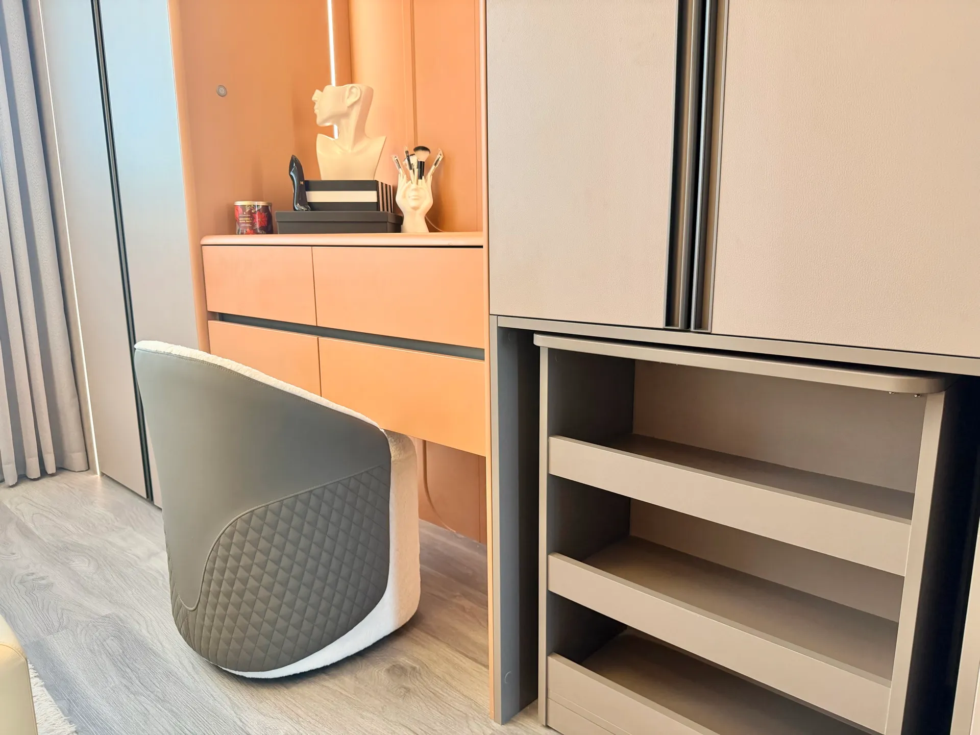Bedroom furniture showroom display