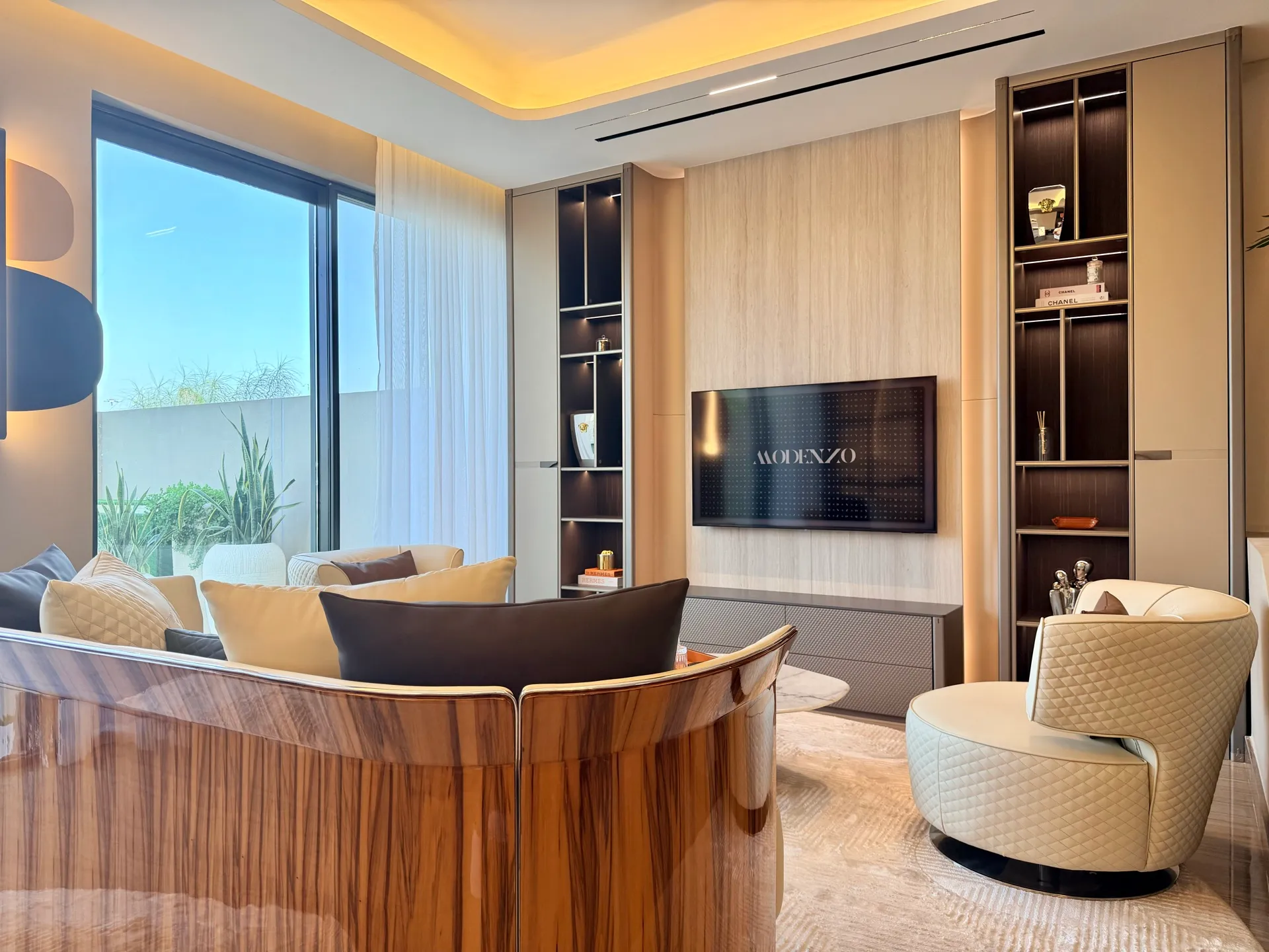 Media wall showroom display